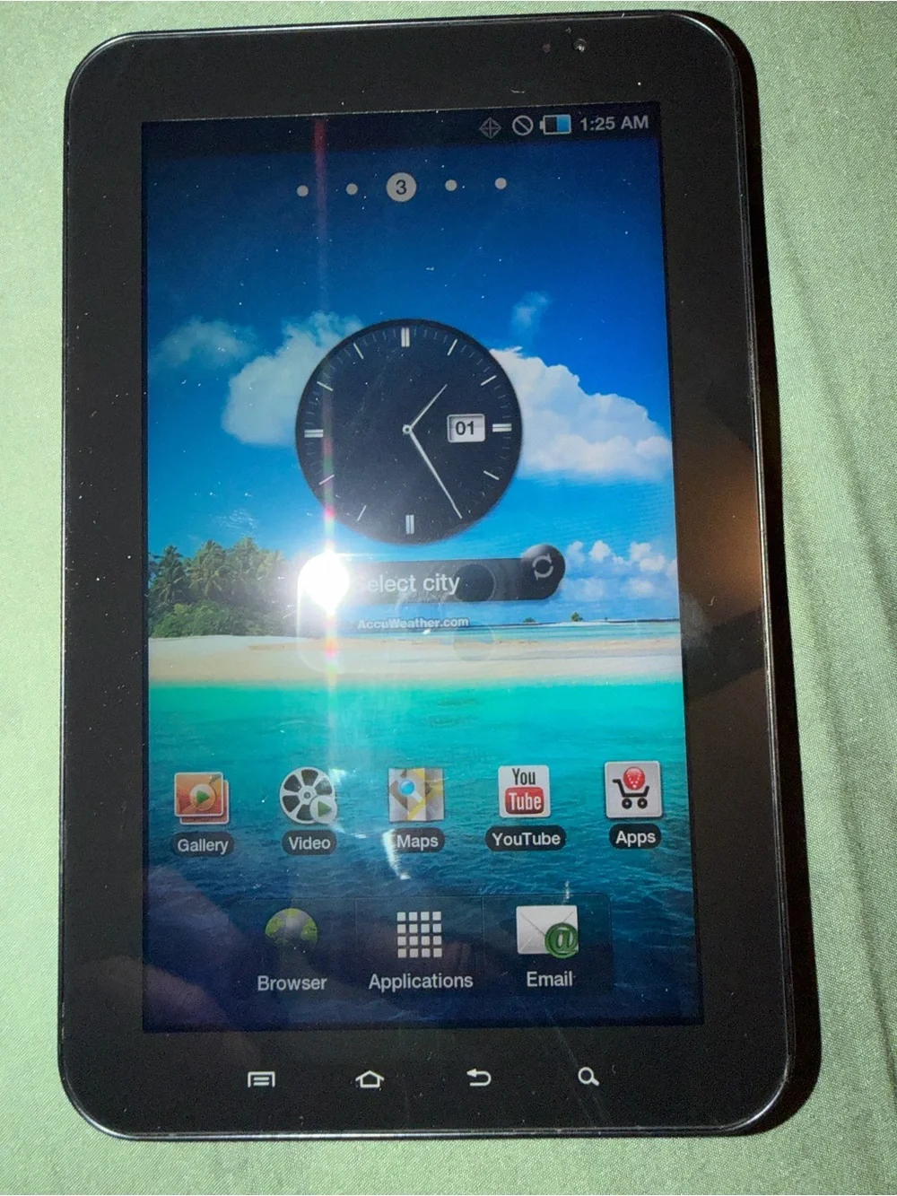 Black Galaxy VerizonTablet with Touchscreen Display